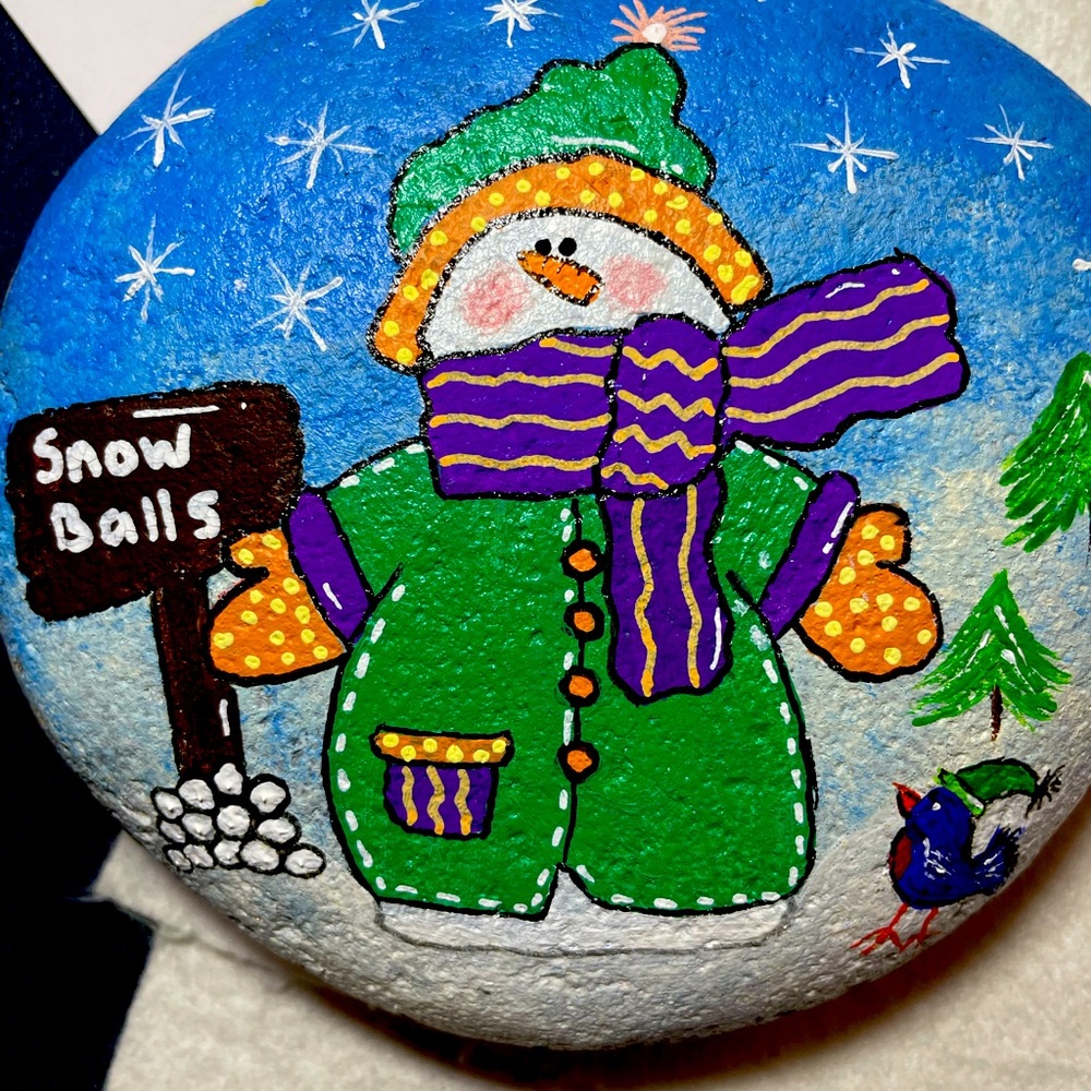 Hand painted rock